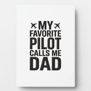 Lieblings-Pilot nennt mich Dad Vintage-Flugzeug-Sh Fotoplatte