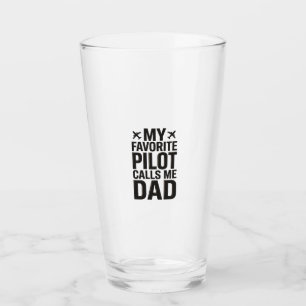 Lieblings-Pilot nennt mich Dad Vintage-Flugzeug-Sh Glas