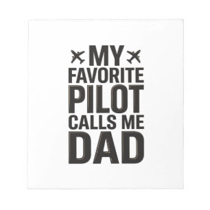Lieblings-Pilot nennt mich Dad Vintage-Flugzeug-Sh Notizblock
