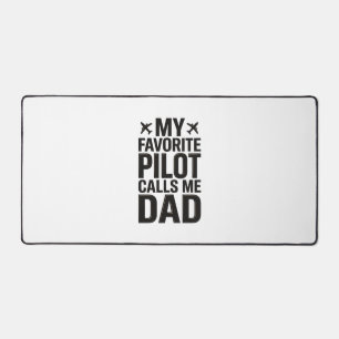 Lieblings-Pilot nennt mich Dad Vintage-Flugzeug-Sh Schreibtischunterlage