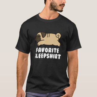 Lieblings-Schlaf-Mops-Hund T-Shirt
