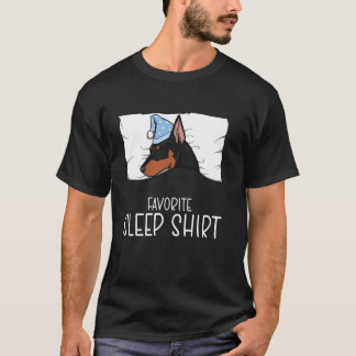 Lieblings-Schlaf-Shirt Dobermann, schlummernder Do T-Shirt