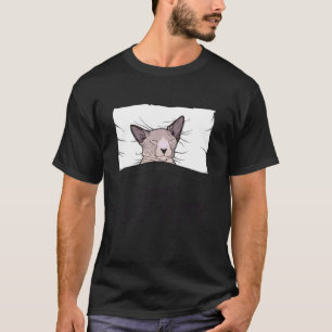 Lieblings-Schlaf-Shirt Sphinx-Katze, schlummernde  T-Shirt