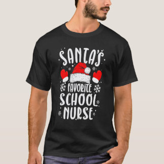 Lieblings-Schulkrankenschwester von Santa Weihnach T-Shirt