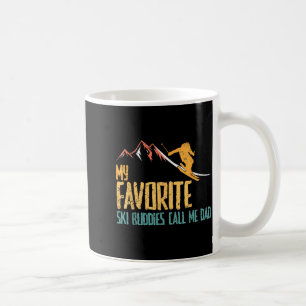 Lieblings-Skibuddies nennen Papa retro-vintage Ski Kaffeetasse