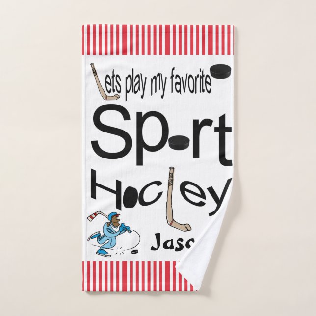 Lieblings-Sport-Bad Handtuch Sets Hockey (Handtuch)