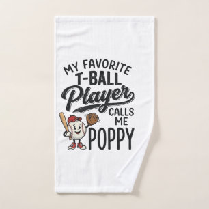 Lieblings-T-Ball-Spieler nennt mich Opa-Shirt-Desi Handtuch