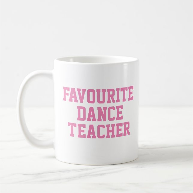 Lieblings-Tanzlehrer-Geschenk Tasse (Links)