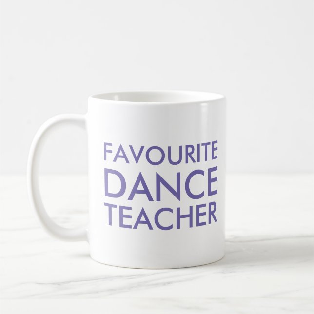 Lieblings-Tanzlehrer-Geschenk Tasse (Links)