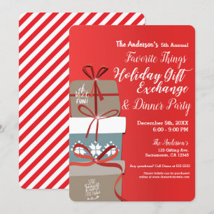 Lieblings-Things-Holiday-Geschenk-Exchange-Party Einladung