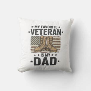 Lieblings-Veteran-Vater-Patriotisches-Kampf-Stiefe Kissen