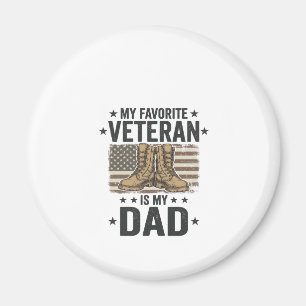 Lieblings-Veteran-Vater-Patriotisches Kampfstiefel Magnet