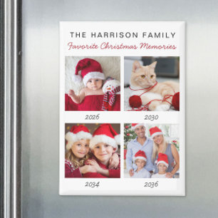 Lieblings-Weihnachtserinnerungen Fotocollage Magnet
