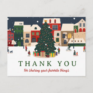Lieblings-Weihnachtsfeier Danke Postkarte