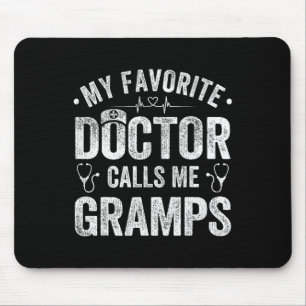 Lieblingsarzt nennt mich Opa zum Vatertag Mousepad