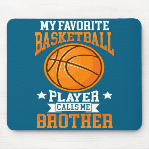 Lieblingsbasketballspieler nennt Bruder Bas T Mousepad