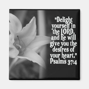 LIEBLINGSbibel-SCHRIFTS-PSALM-37:4 Magnet