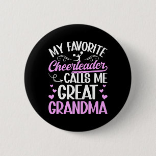 Lieblingscheerleaderin Urgroßmutter Cheer Great Gr Button