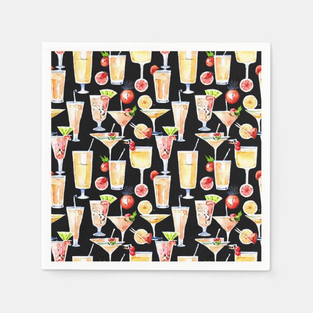 Lieblingscocktails Serviette (Vorderseite)