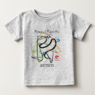 Lieblingsder künstler-T-Shirt der Mama Baby T-shirt