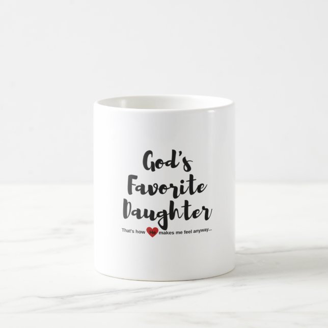 Lieblingsdie tochter-Tasse des Gottes Kaffeetasse (Mittel)