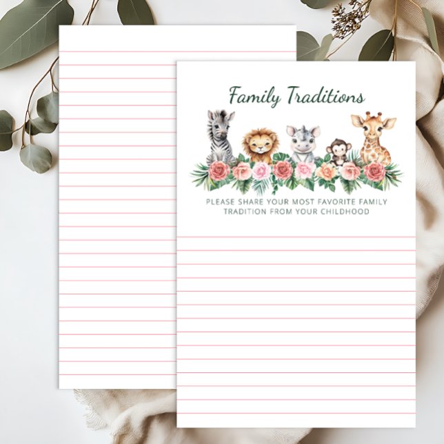 Lieblingsfamilie Tradition Kinderspielkarte (Family Traditions Card)