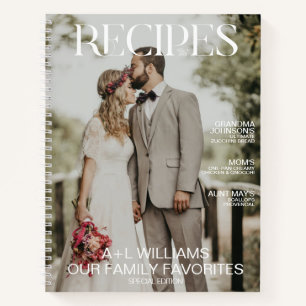 Lieblingsfamilienrezepte 2 Foto Magazin-Cover Notizbuch