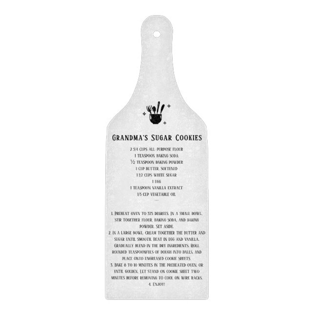 Lieblingsfamilienrezepte Schneidebrett (Vorderseite)