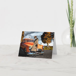 Lieblingsfarborange Zwanzigerjahre Schönheit Karte