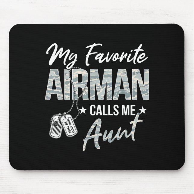Lieblingsflugmann ruft Tante Luftwaffe Abschluss Mousepad (Vorne)