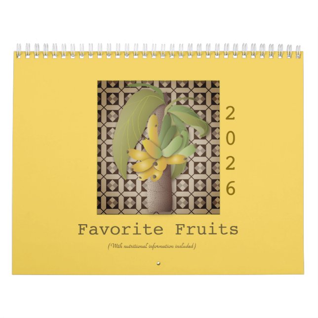 Lieblingsfrüchte (Mit Nährwertinformationen) Kalender (Titelbild)