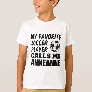Lieblingsfußballspieler nennt mich Anneanne Türkis T-Shirt