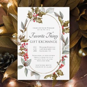 Lieblingsgeschenke Elegante Botanische Geschenke T Einladung