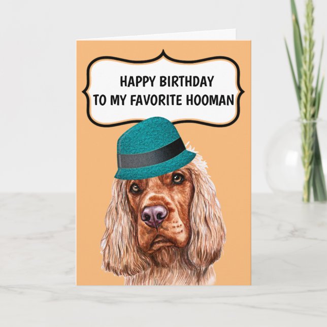 Lieblingshooman des Hundes Geburtstag Karte (Vorderseite)