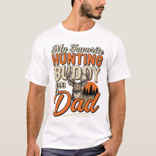 Lieblingsjagdgefährte nennt mich Papa Vintage Hirs T-Shirt