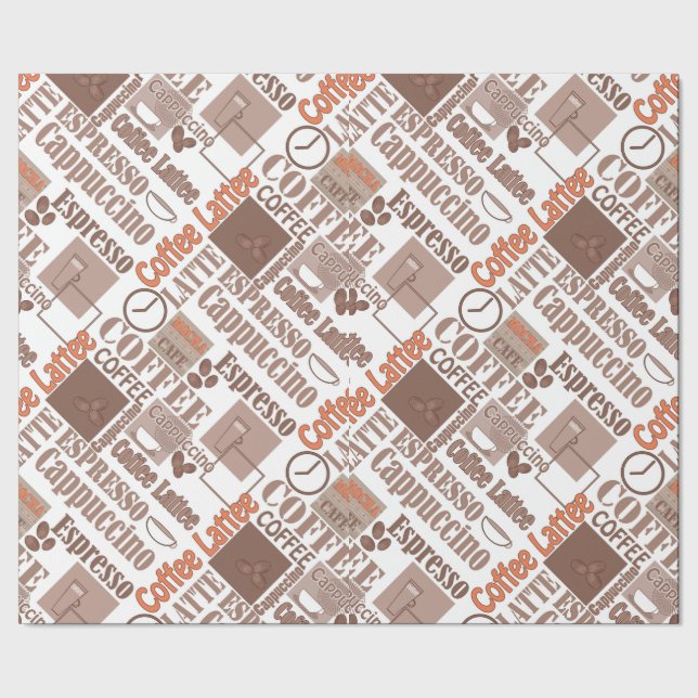 Lieblingskaffee Geschenkpapier (Saum)