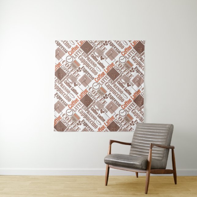 Lieblingskaffee Wandteppich (Beispiel)