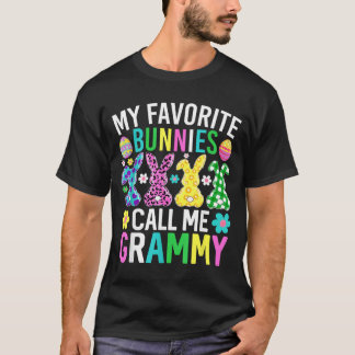 Lieblingskaninchen nennen Oma lustigen Ostertag T-Shirt