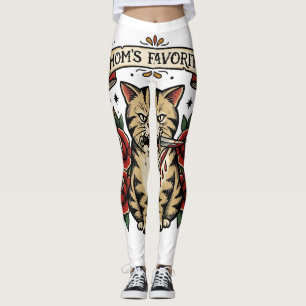 Lieblingskatze der Mutter Dolch Rose Traditionelle Leggings