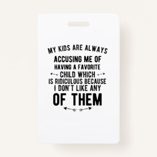 Lieblingskind beschuldigt lustige Geschenke für El Ausweis