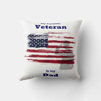 Lieblingskissen für Veteranen-Vater Kissen