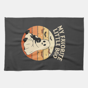 Lieblingskleiner Boo Halloween Geist Baby Retro So Geschirrtuch