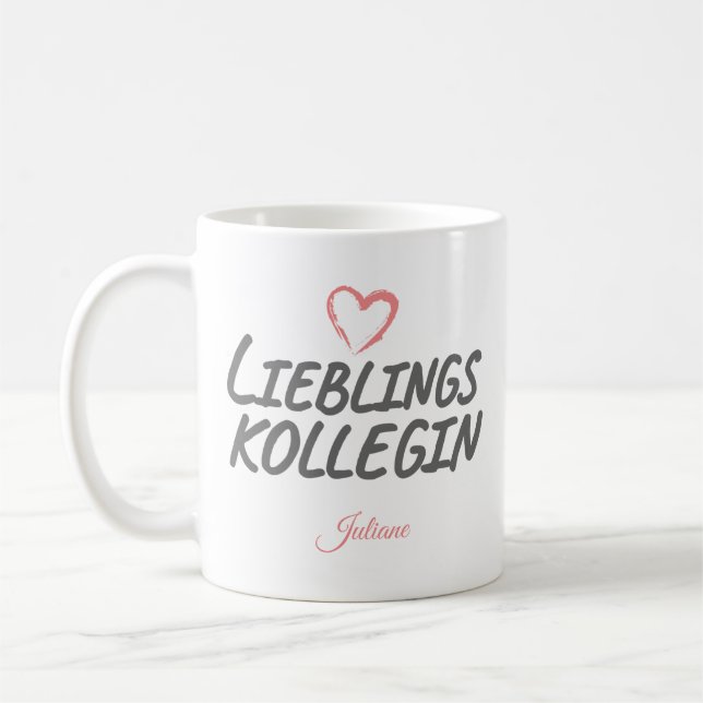 Lieblingskollegin | Geschenk für Kollegin Kaffeetasse (Links)