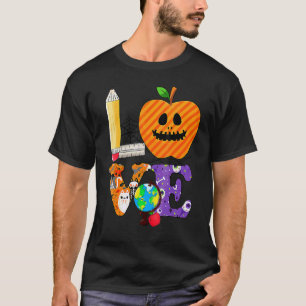 Lieblingslehrer Apfel Gruseliges Gesicht Lehrer Ha T-Shirt