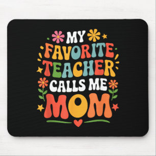 Lieblingslehrer nennt Mama lustigen groovy Muttis  Mousepad