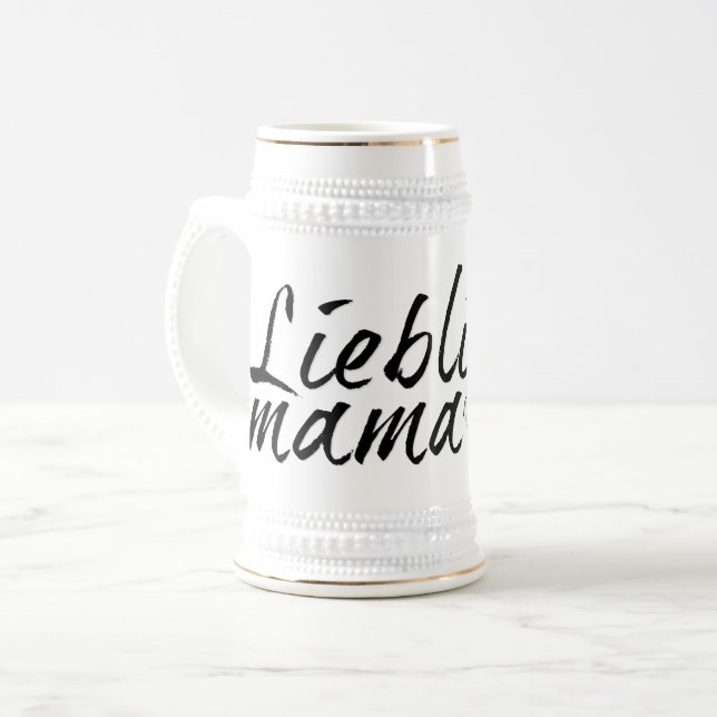 Lieblingsmama Bierglas (Vorderseite Links)
