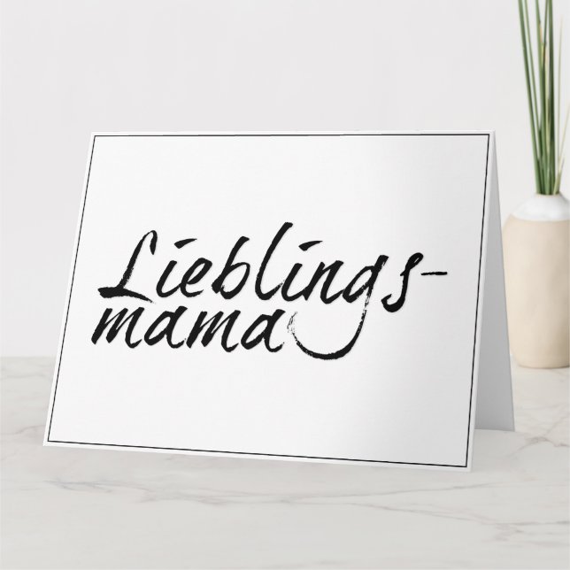 Lieblingsmama Karte (Vorderseite)