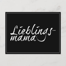 Lieblingsmama weiß - 00001 feiertagspostkarte