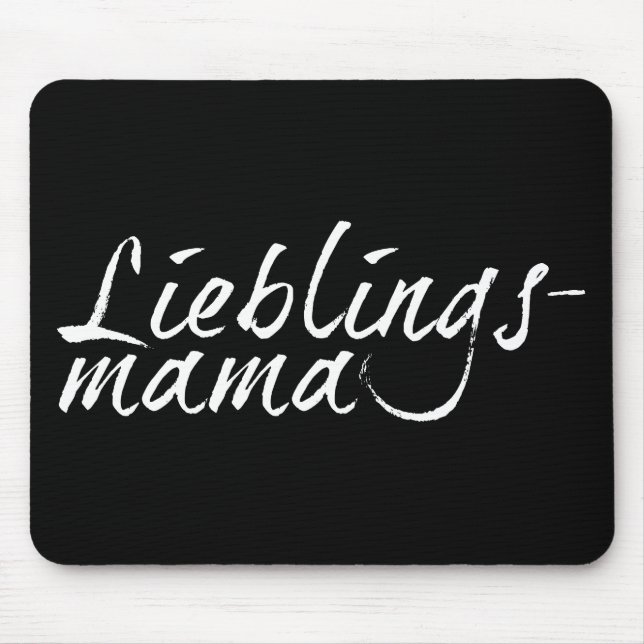 Lieblingsmama weiß - 00001 mousepad (Vorne)