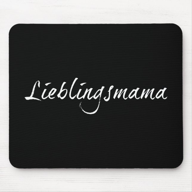 Lieblingsmama weiß - 00001 mousepad (Vorne)